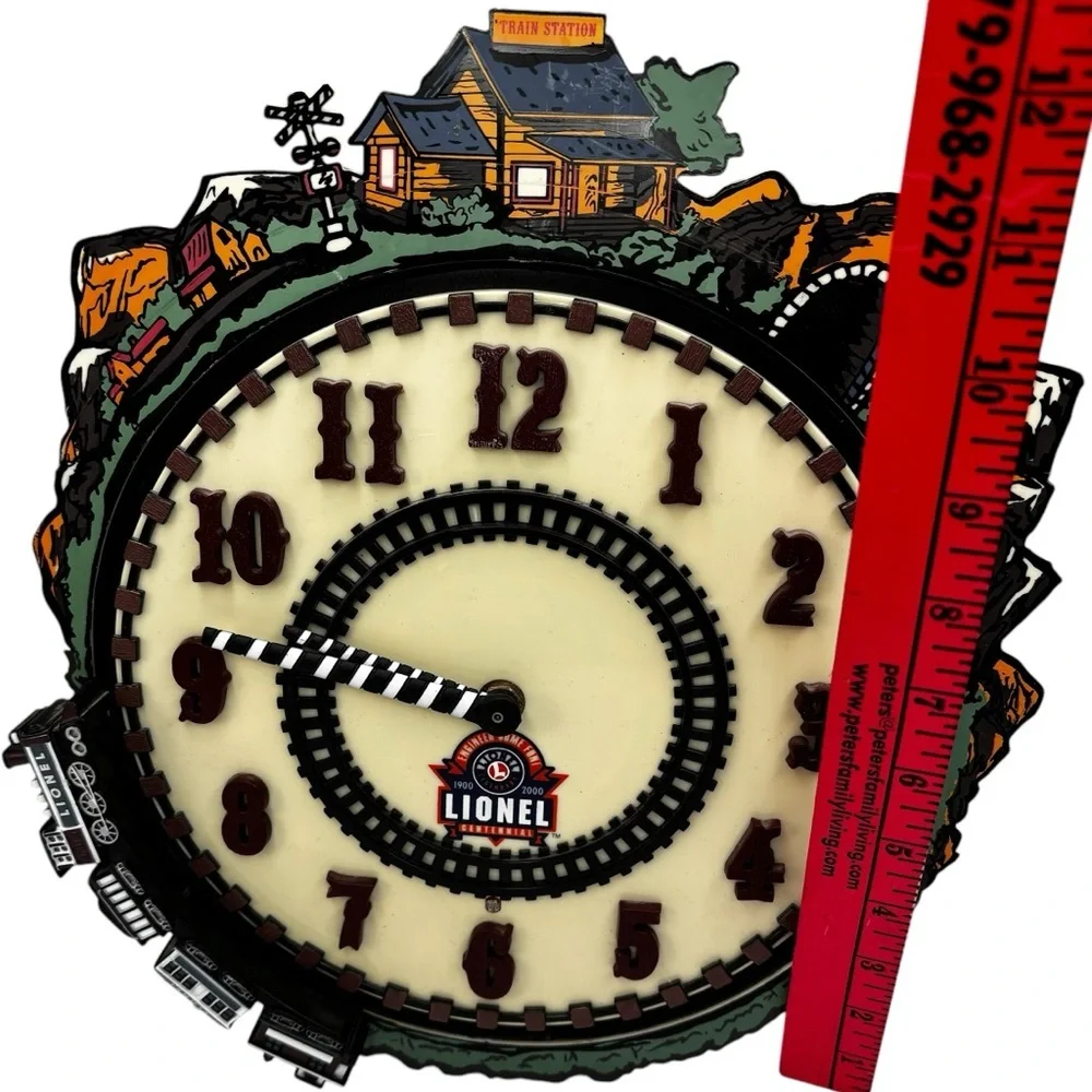100th Anniversary Lionel Train Animated Wall Clock Train Won’t Go Around Clock